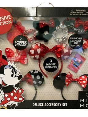 Disney Minnie Accessory Set - Red, Black, White